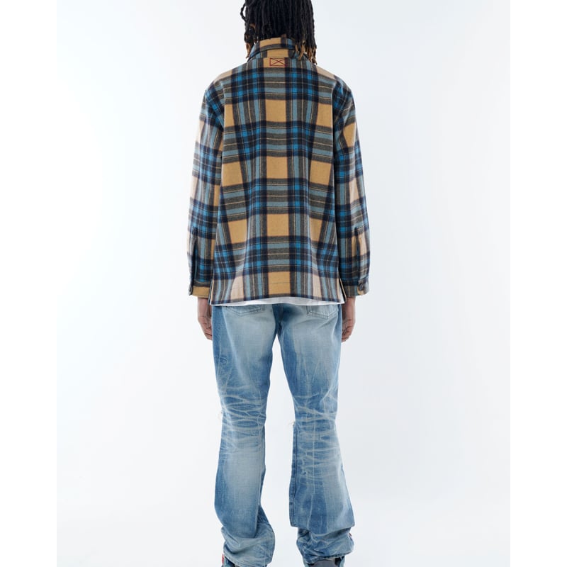 mlvince wool check jacket M 中古 - トップス