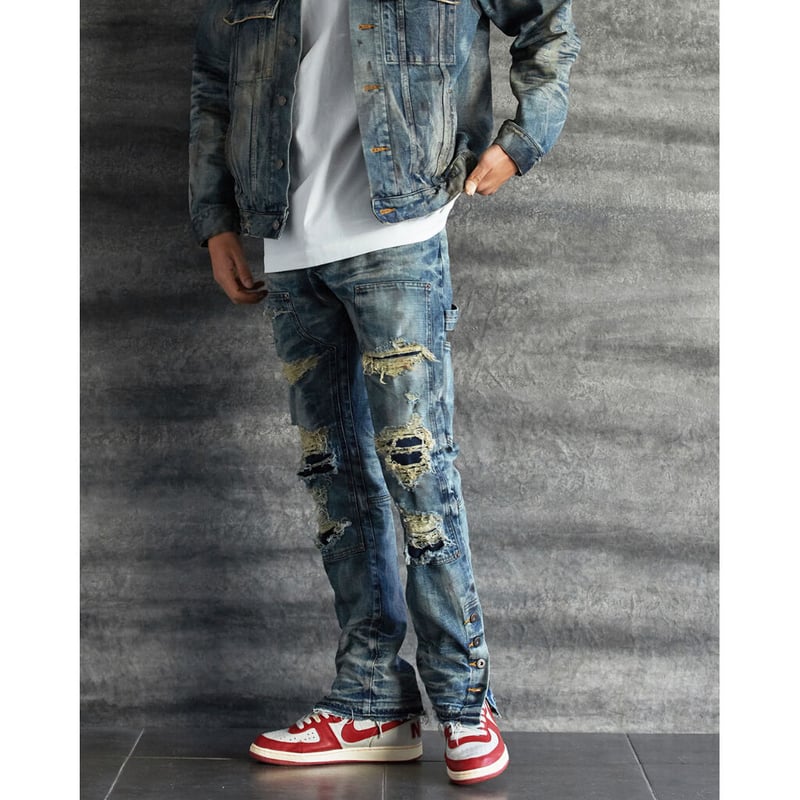 定価7.7万】【32】MLVINCE / double knee jeans 定価7.7万】【32】MLVINCE / double knee jeans