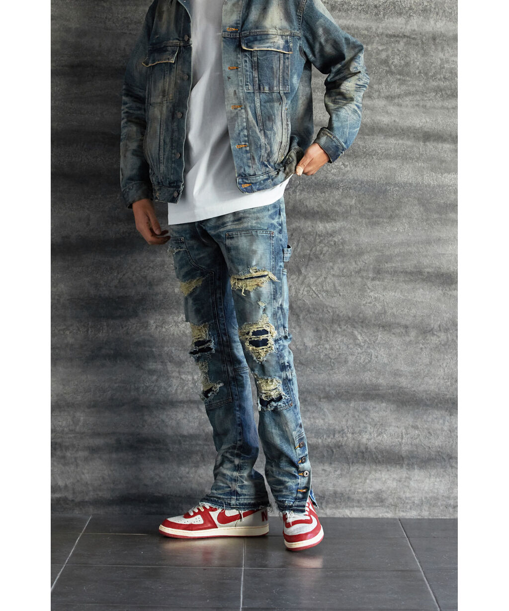 MLVINCE /double knee jeans indigo | othello _ f...