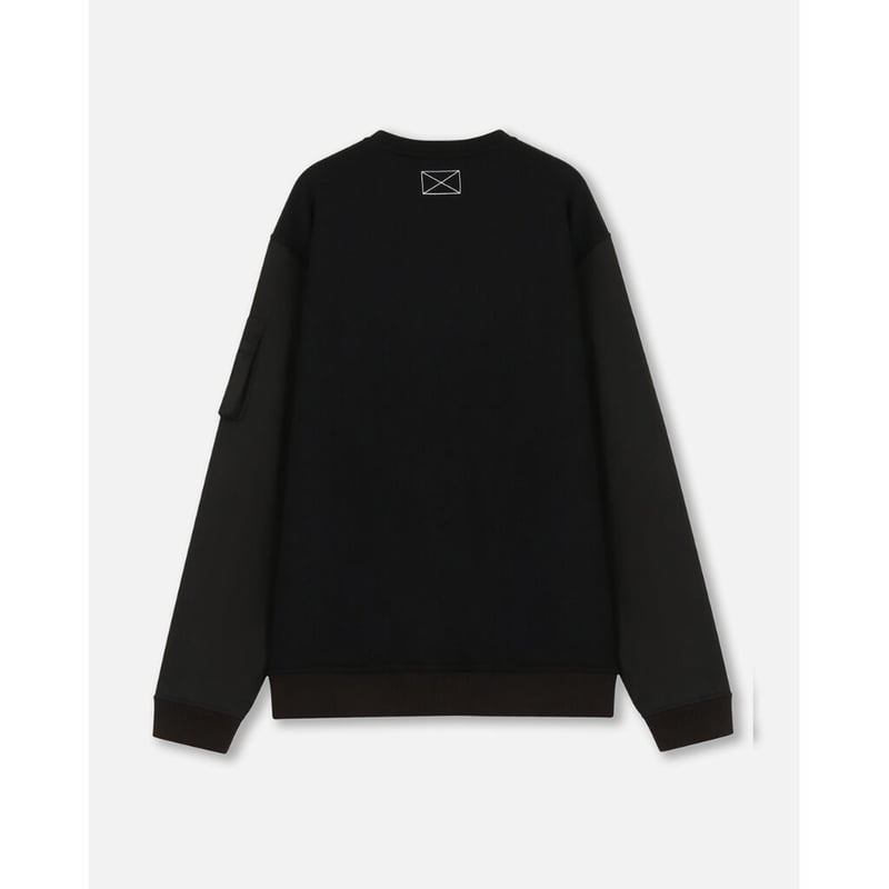 MLVINCE / bomber sleeve crew black | othello _ 