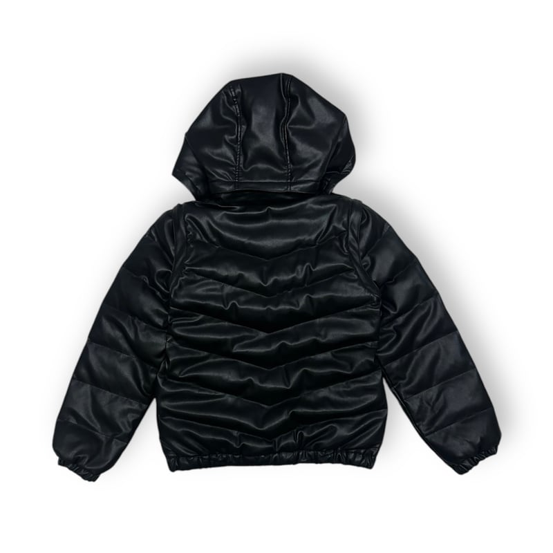 LAST NEST LEATHER HALF ZIP JACKET XL