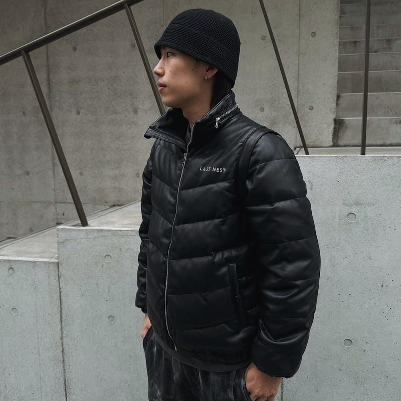 LAST NEST / down leather jacket V2 | othello _ 