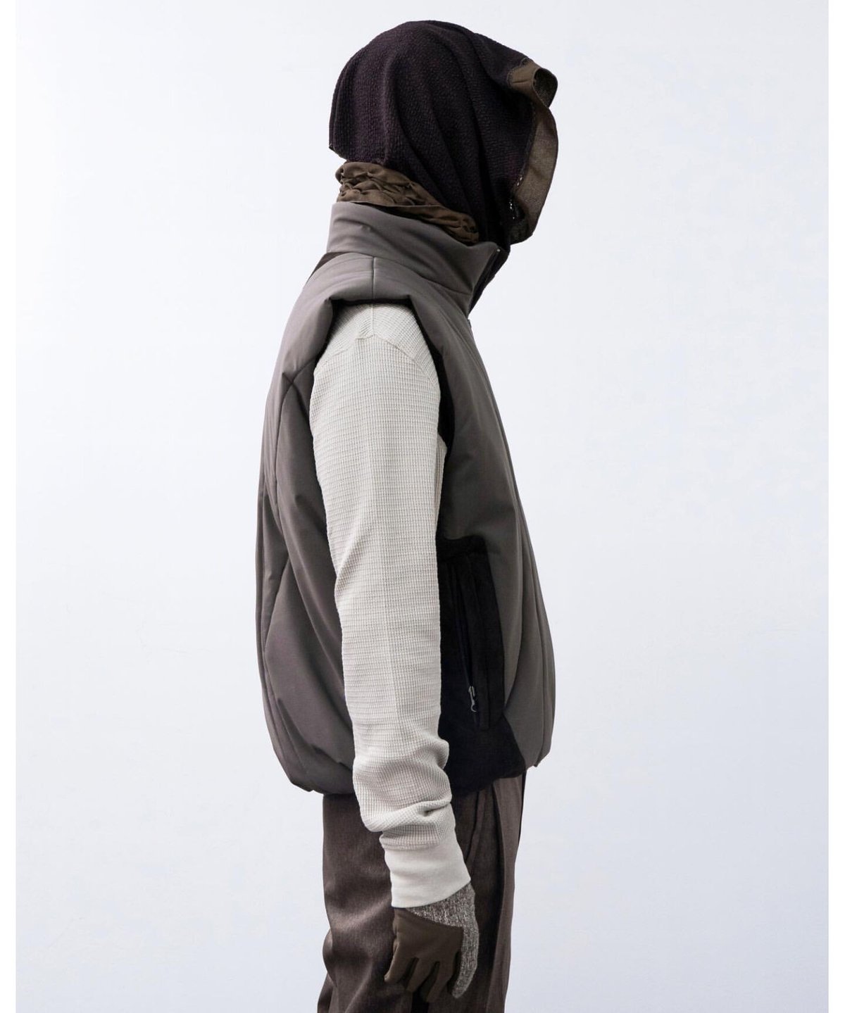 XLIM / SYNOPSIS.4 padded vest brown | othello _