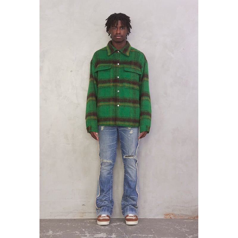 MLVINCE Oversized Check Jacket