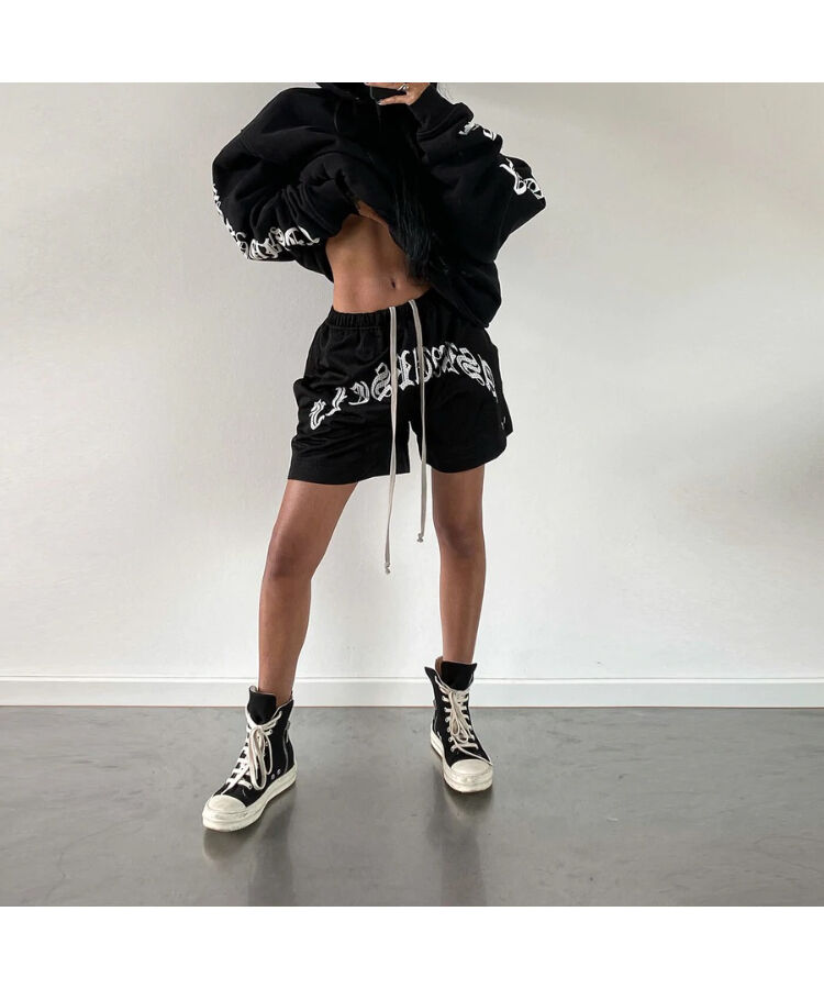 ASKYURSELF / kim duong goth mesh shorts | othel...