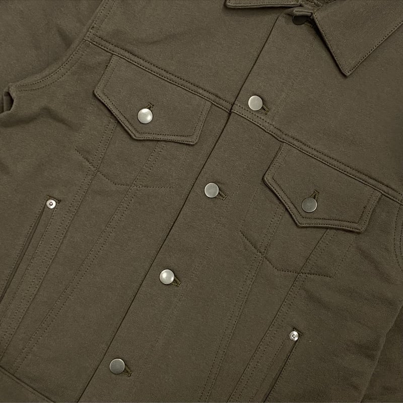 LAIDBACK / french terry tracker jacket brownkha