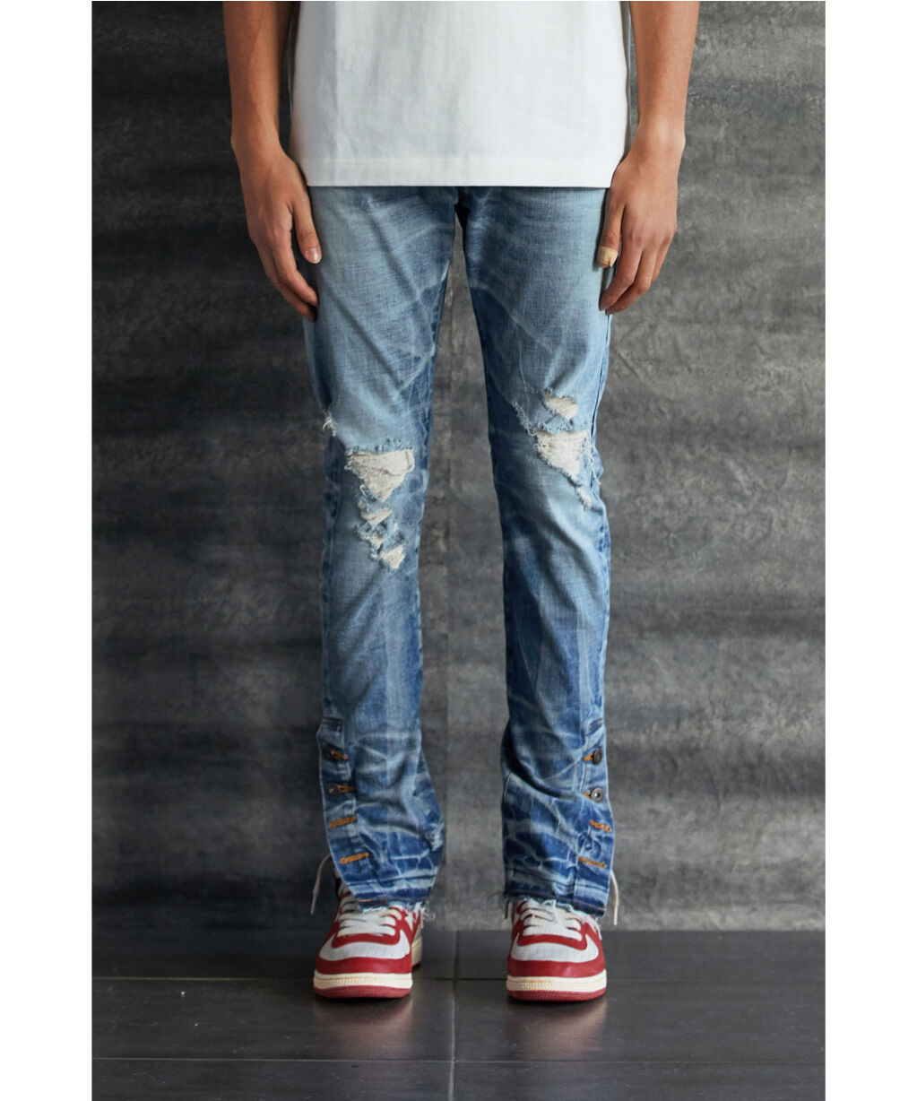 MLVINCE / type-1 slim crash jeans | othello _ f...