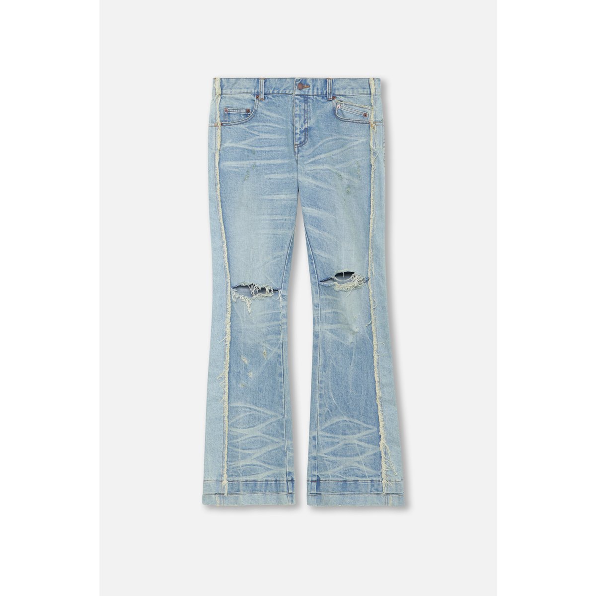 mlvince SASHIKO FLARE JEANS ちいさく INDIGO