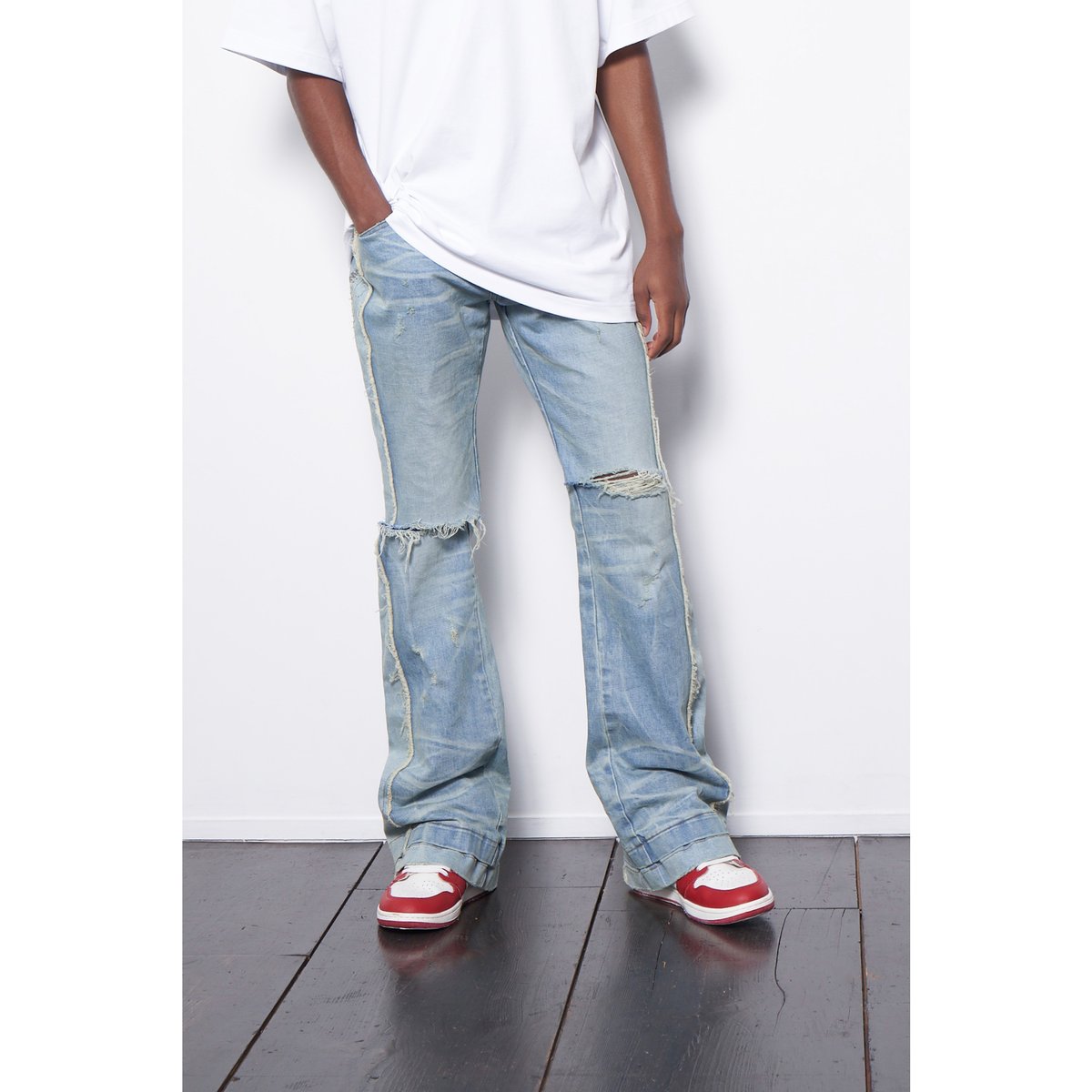 MLVINCE / DB flare jeans light indigo | othello