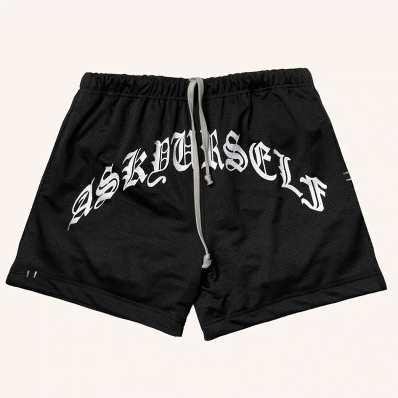 ASKYURSELF / kim duong goth mesh shorts | othel