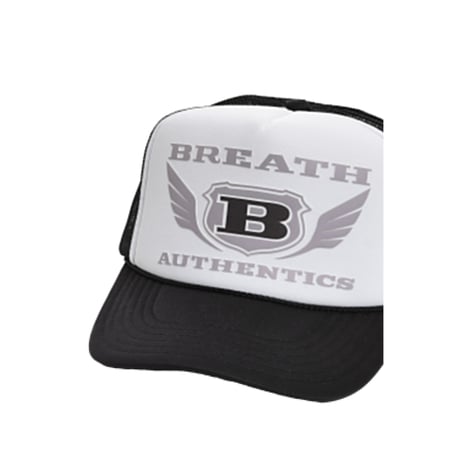 BREATH / wing logo 3D mesh cap white