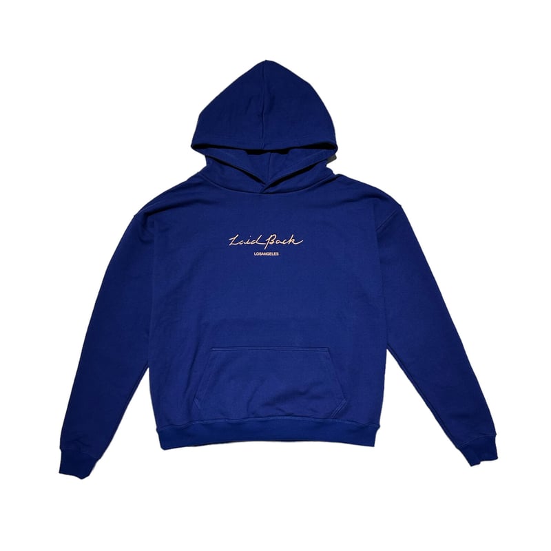 LAIDBACK / premium heavy box hoodie blue | othe...
