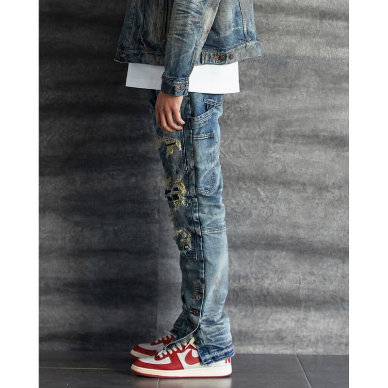 MLVINCE /double knee jeans indigo | othello _ f