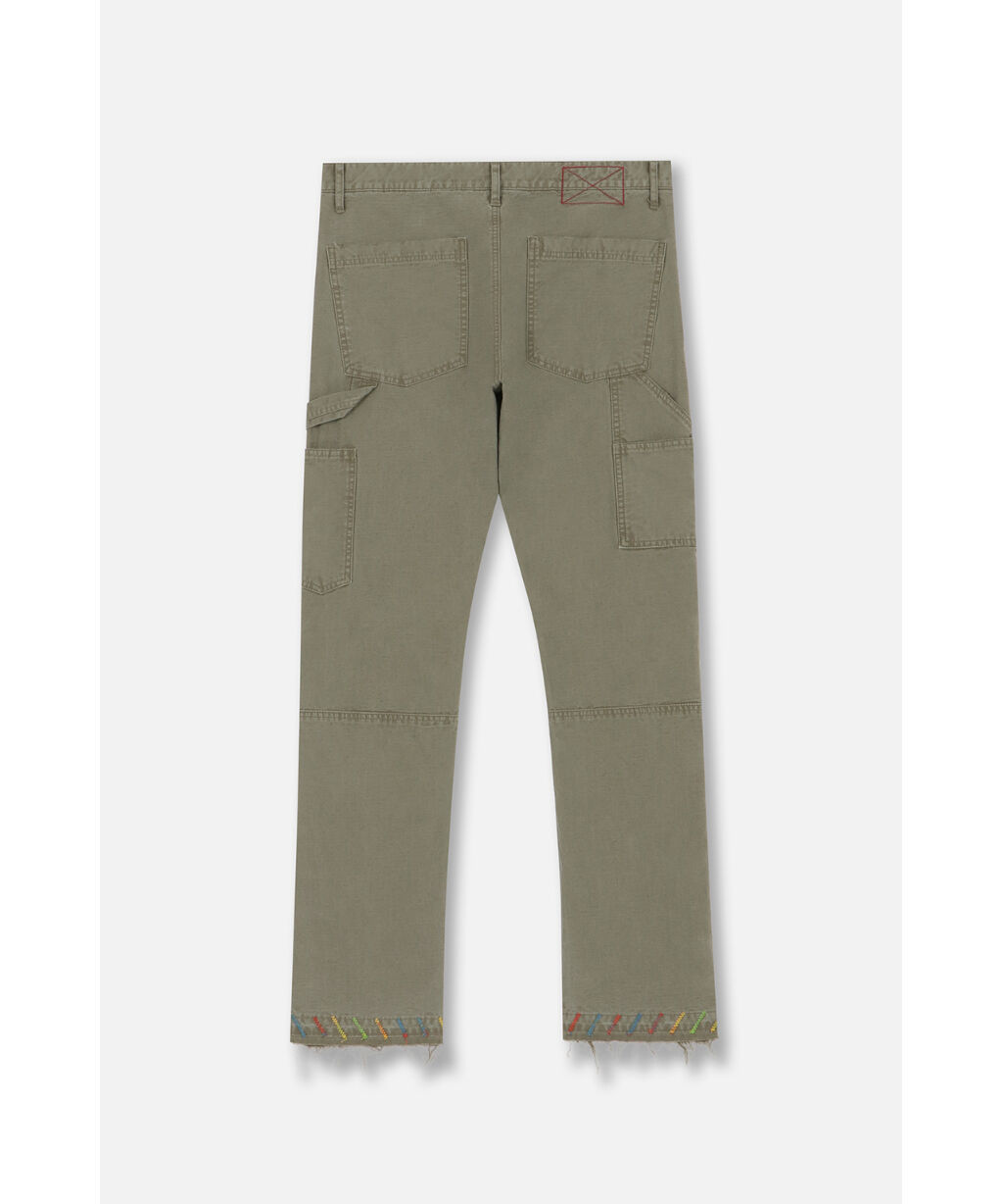MLVINCE / double knee pants olive