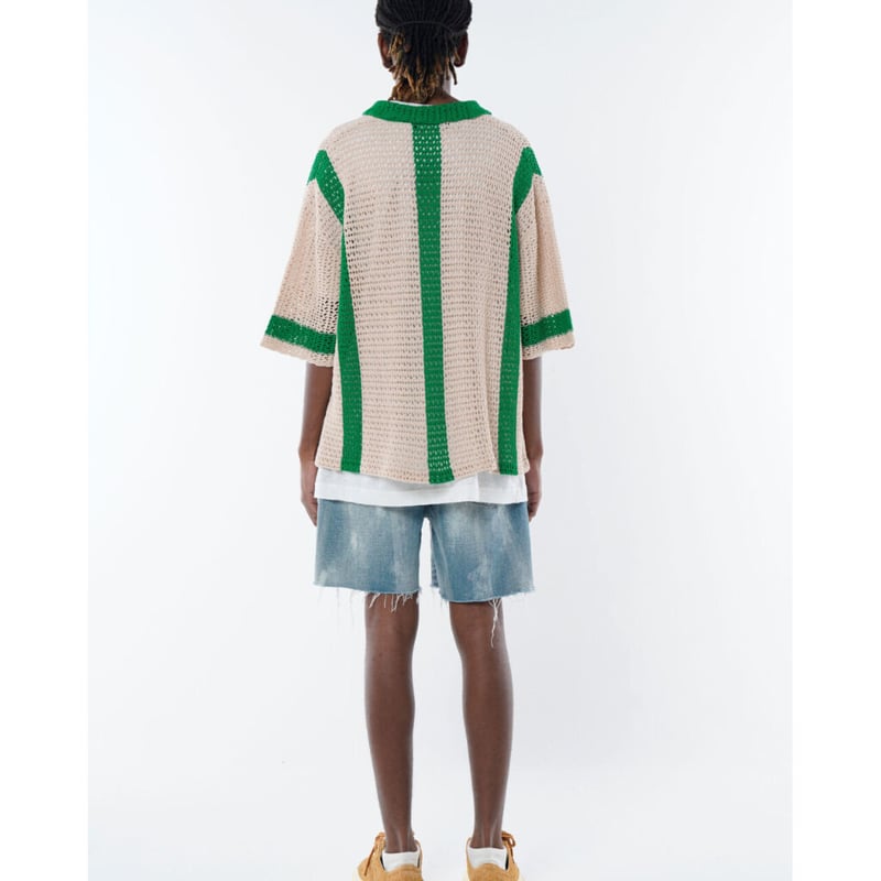 MLVINCE / crochet shirt green | othello _ fukuoka 