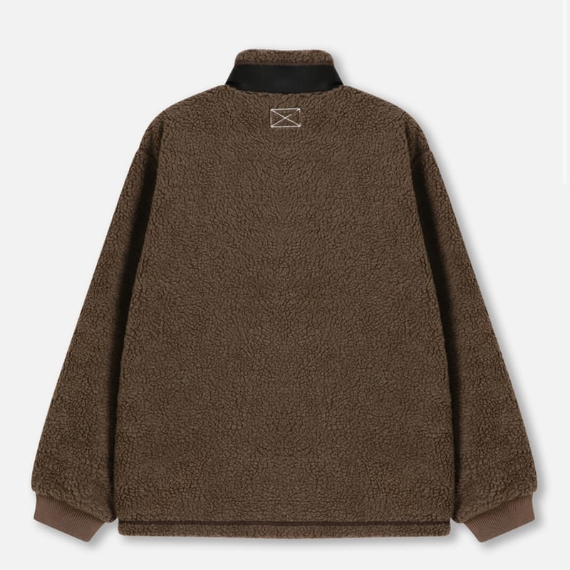 MLVINCE / boa zip jacket dark brown | othello _