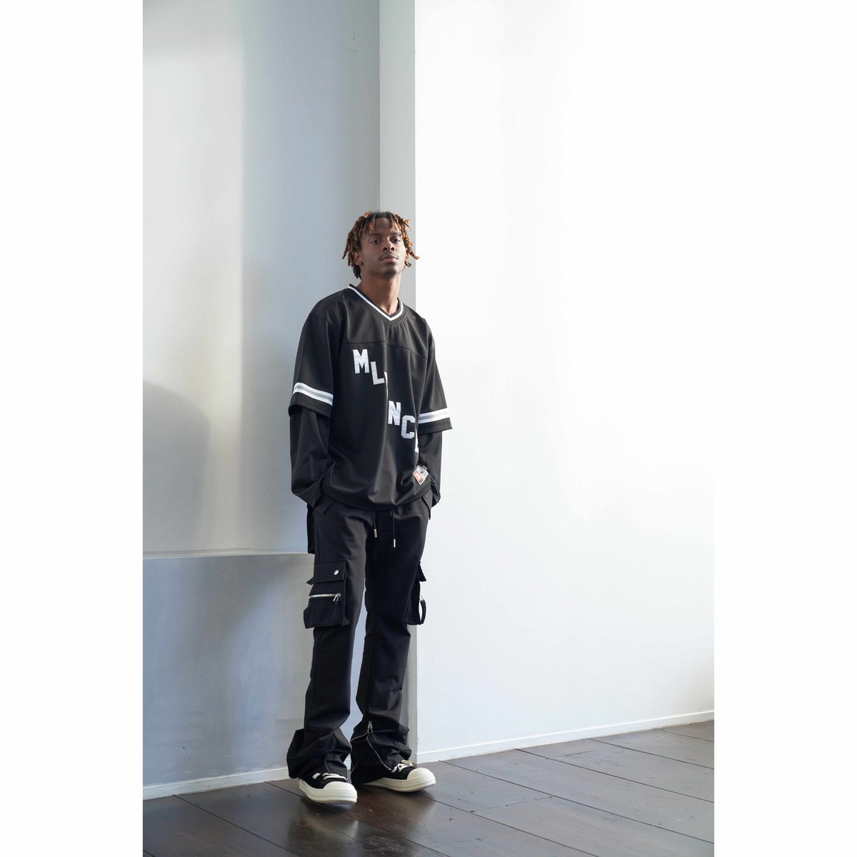 MLVINCE TYPE-4 SLIM CARGO PANTS BLACK