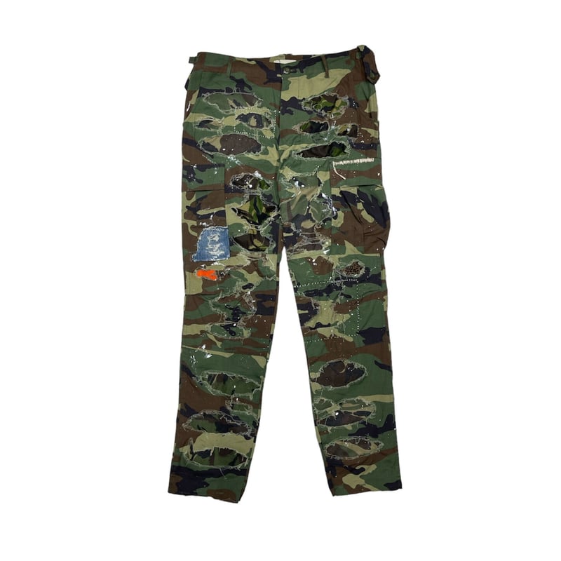 Innocence ワックス加工カモフラパンツ M INNOCENCE CAMO BLACK WAX PANTS – INNOCENCE NYC
