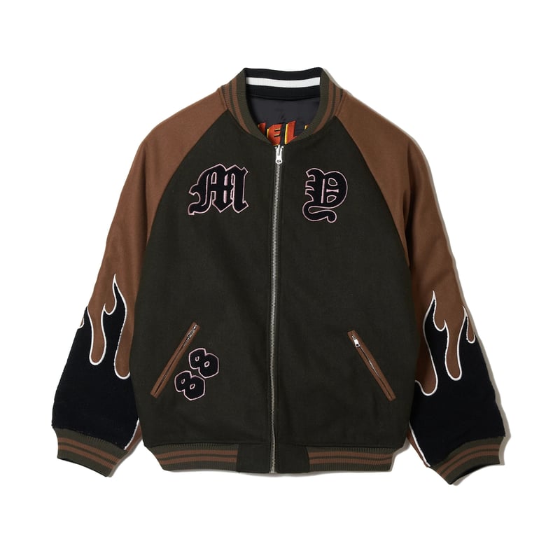 ジャケット・アウター flame reversible design souvenir jacket flame reversible design souvenir jacket