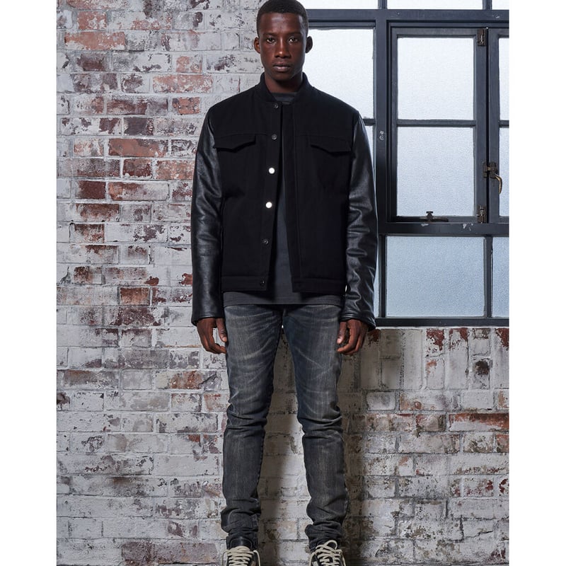 MLVINCE BERINGER LEATHER SLEEVE JACKET