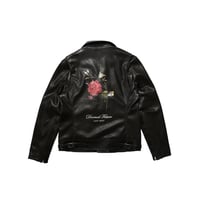 LAST NEST / leather rose riders jacket