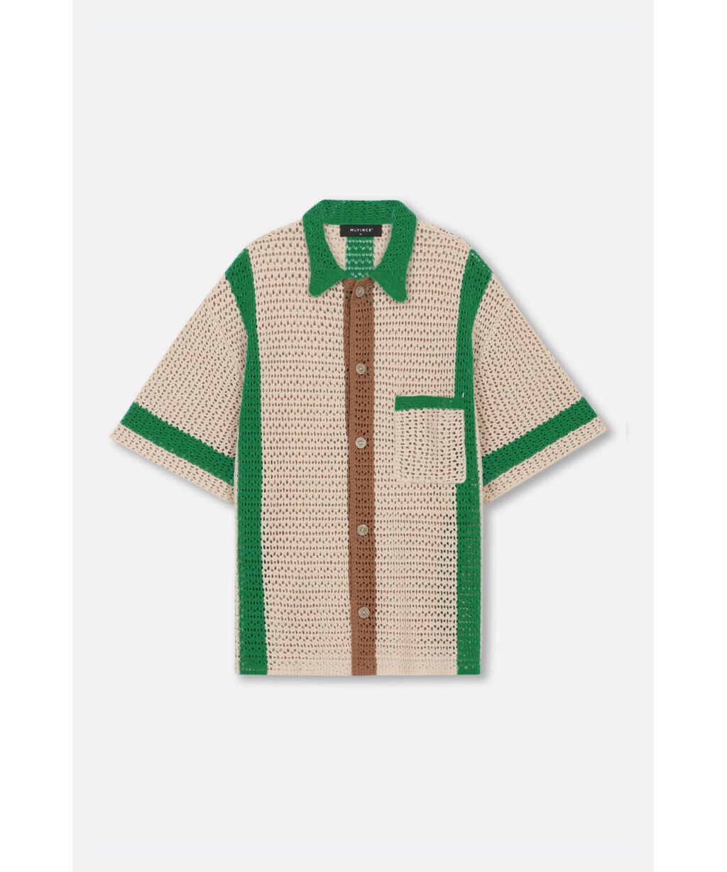 MLVINCE / crochet shirt green | othello _ fukuoka
