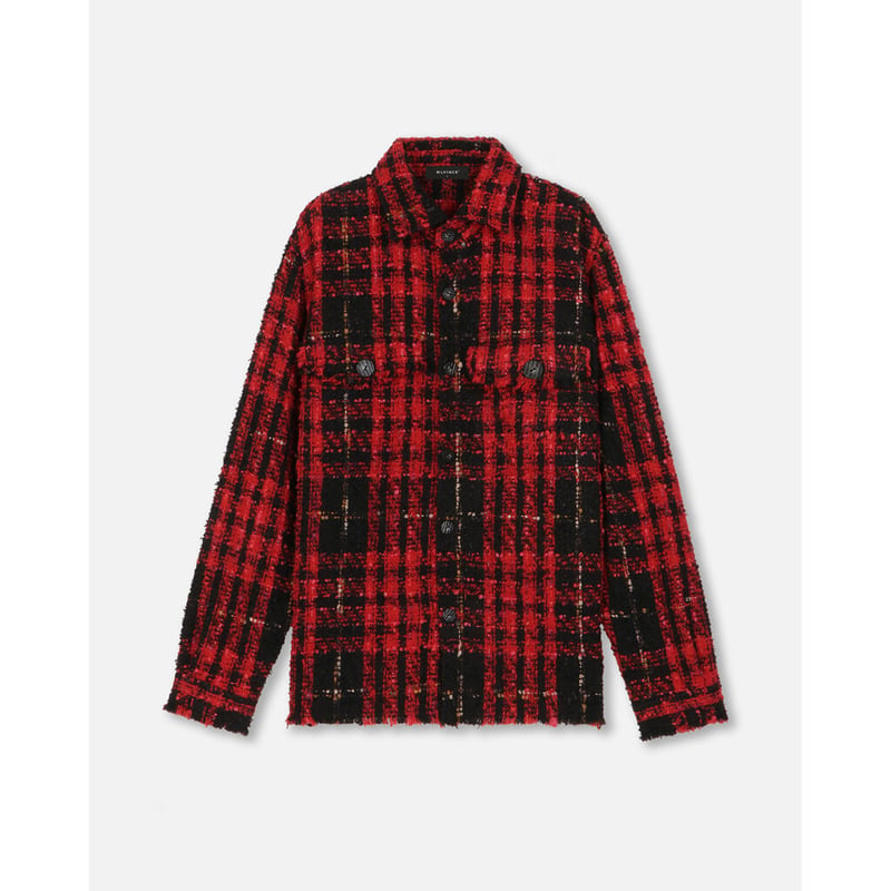 MLVINCE / check tweed shirts red | othello _ fu