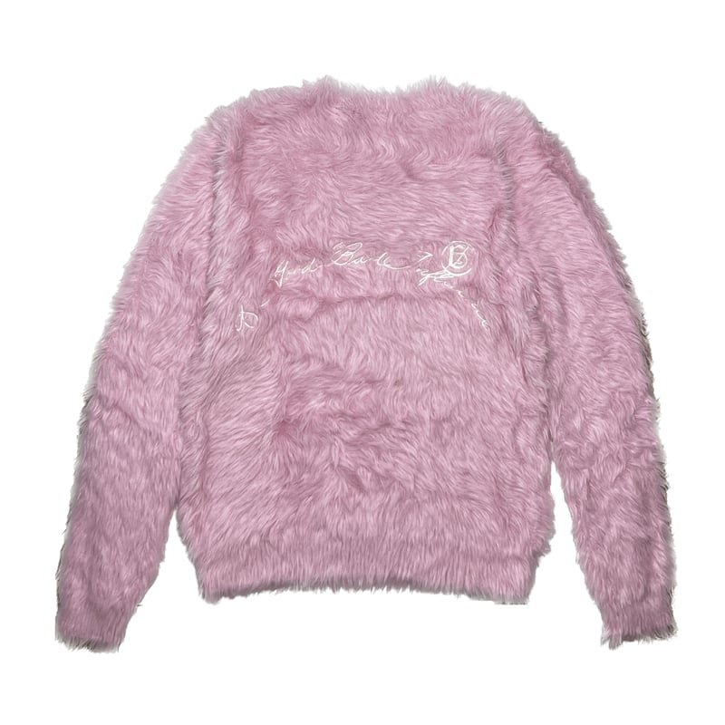 A Good Bad Influence / shaggy knit sweater pink...