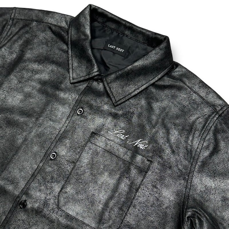LAST NEST / crack leather shirts | othello _ fu