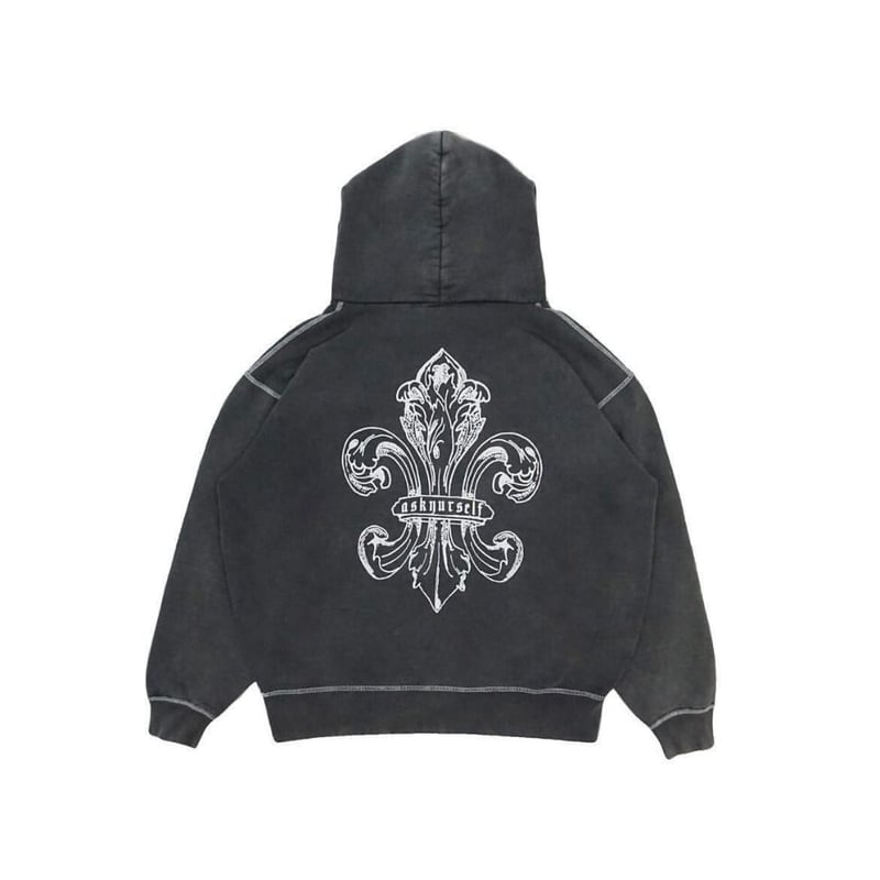 LAST NEST×ASKYURSELF fleur de lis hoodie