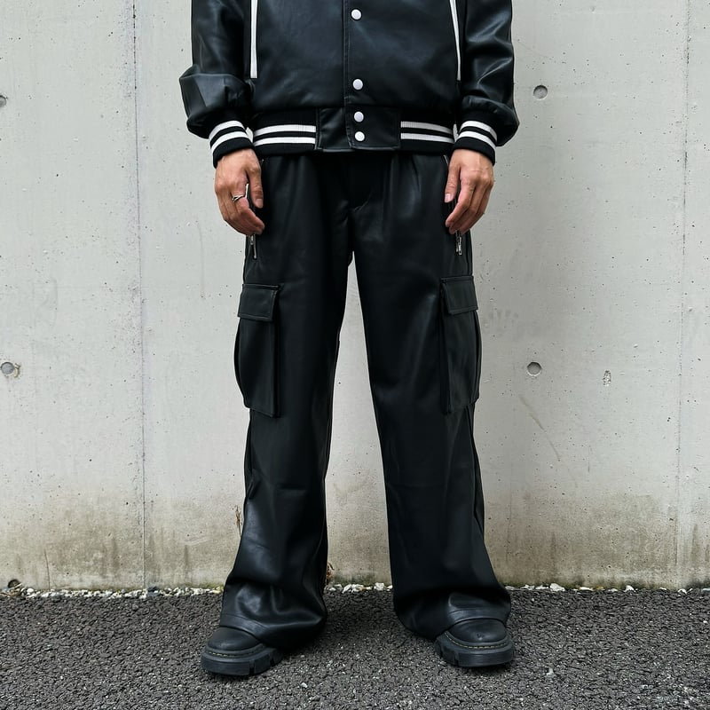 【M】LAST NEST Baggy Leather Cargo Pants LAST NEST(ラストネスト)商品ページ - Baggy Leather Cargo