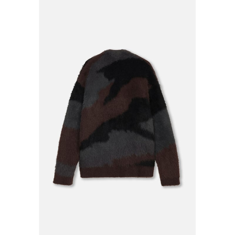 MLVINCE / camo cardigan black | othello _ fukuoka