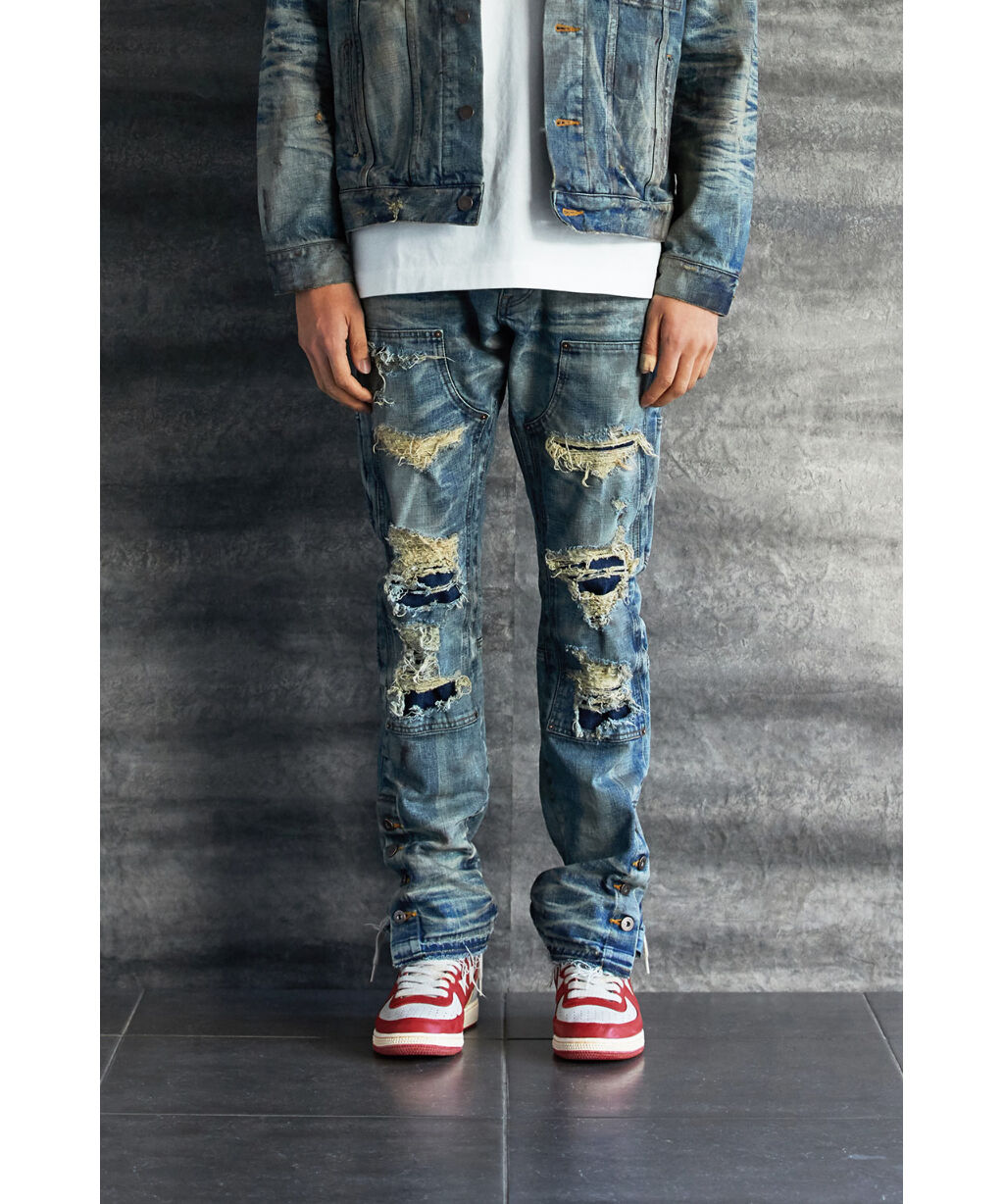 MLVINCE /double knee jeans indigo | othello _ f