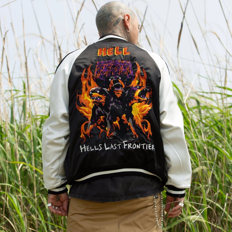 ジャケット・アウター flame reversible design souvenir jacket flame reversible design souvenir jacket