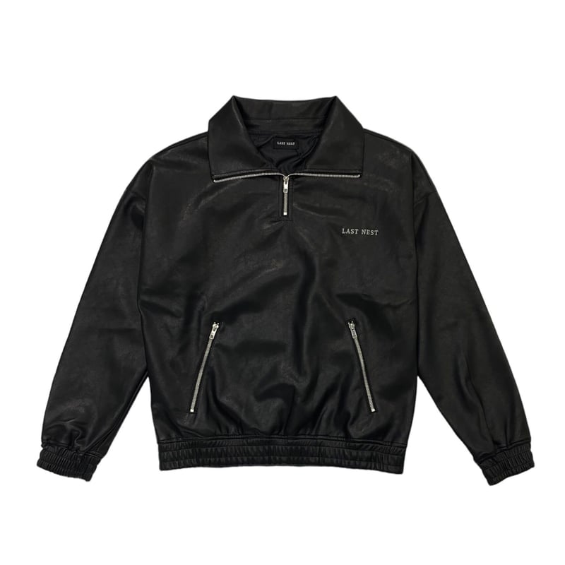 検討させていただきますLサイズ LAST NEST LEATHER HALF ZIP JACKET