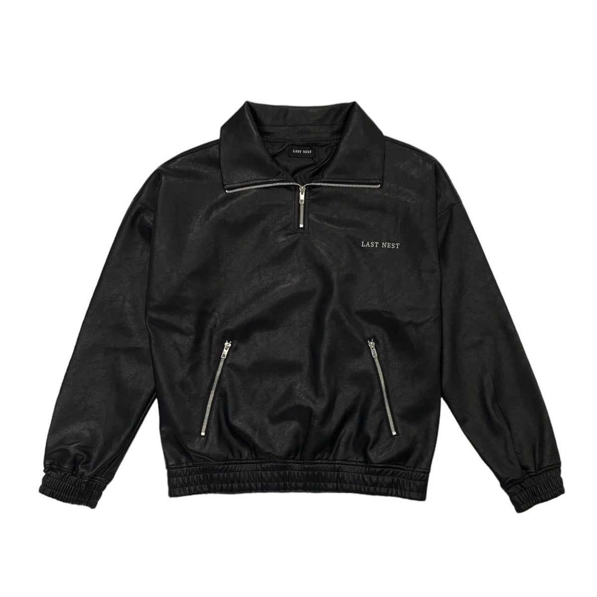 即完売品】LAST NEST LEATHER HALF ZIP JACKET-