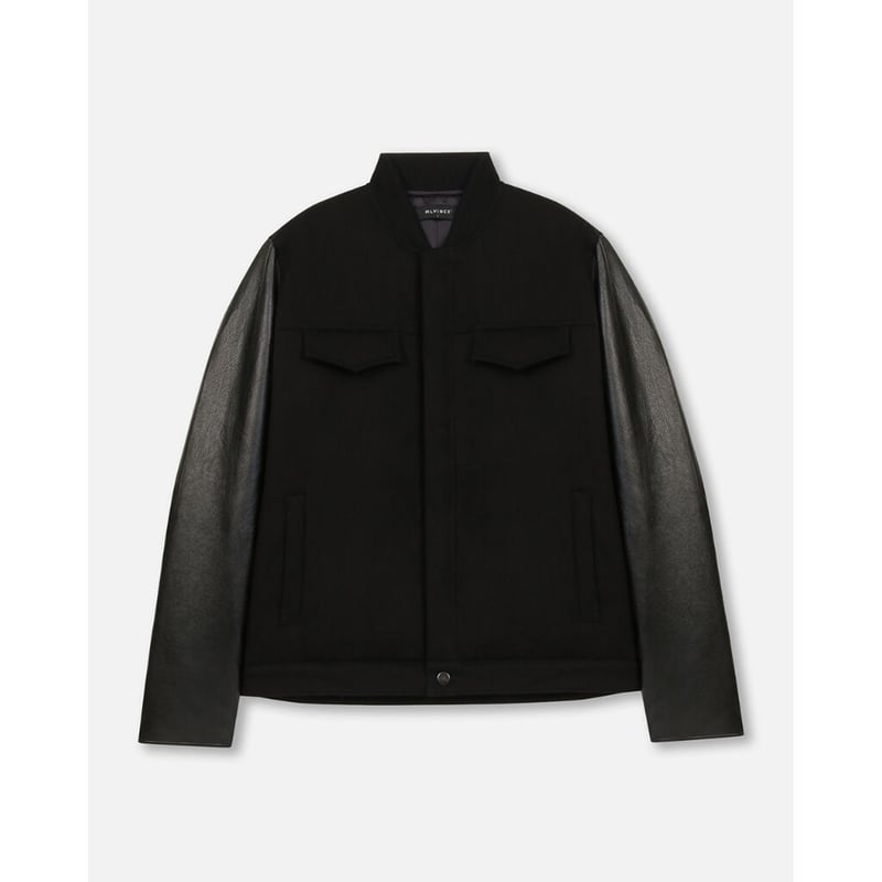 MLVINCE beringer leather sleeve ジャケット MLVINCE BERINGER LEATHER SLEEVE JACKET