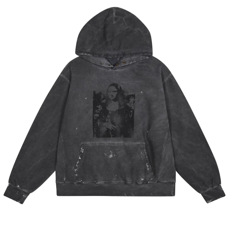 SOMEIT / S.O.S vintage hoodie stone grey | othe