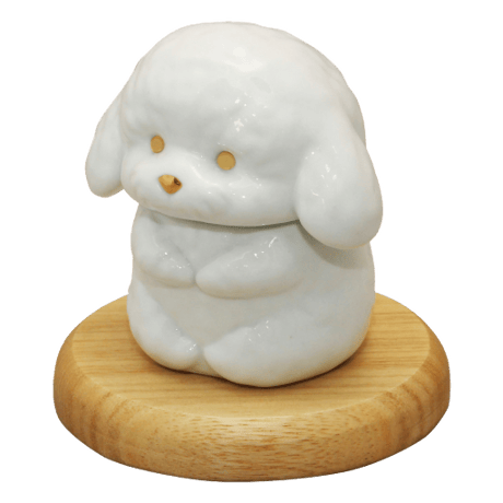 ﾍﾟｯﾄ骨壺 永遠の愛(ふわふわたれ耳犬)箱