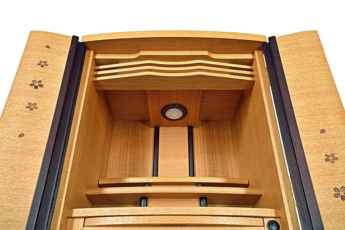 小型仏壇悠花18号おしゃれなタモ仕上げ | 仏壇仏具のまつかわ（有