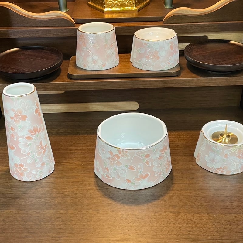 富士仏具5点セット 桜ころも | 仏壇仏具のまつかわ（有）松川仏壇