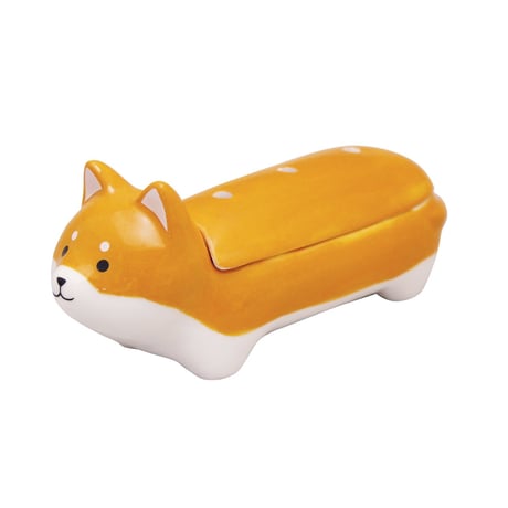 寝かせ線香皿柴犬