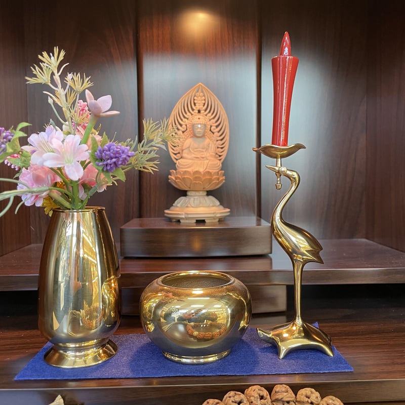 花瓶花立鶴仏壇仏具 花瓶花立鶴仏壇仏具
