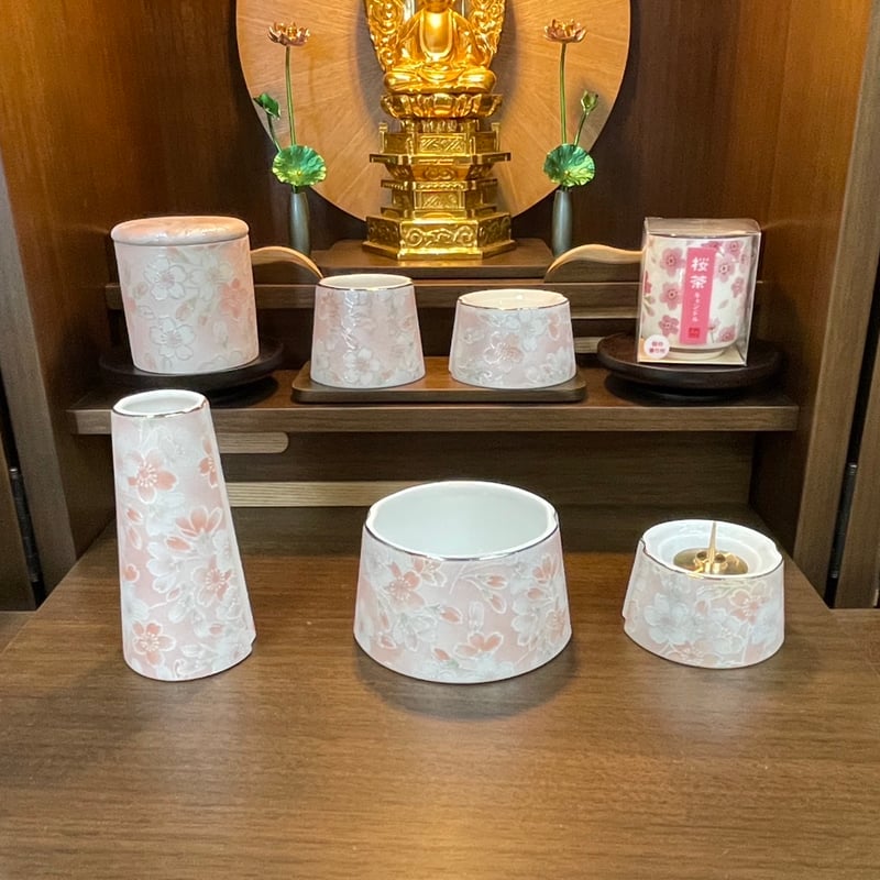 富士仏具5点セット 桜ころも | 仏壇仏具のまつかわ（有）松川仏壇