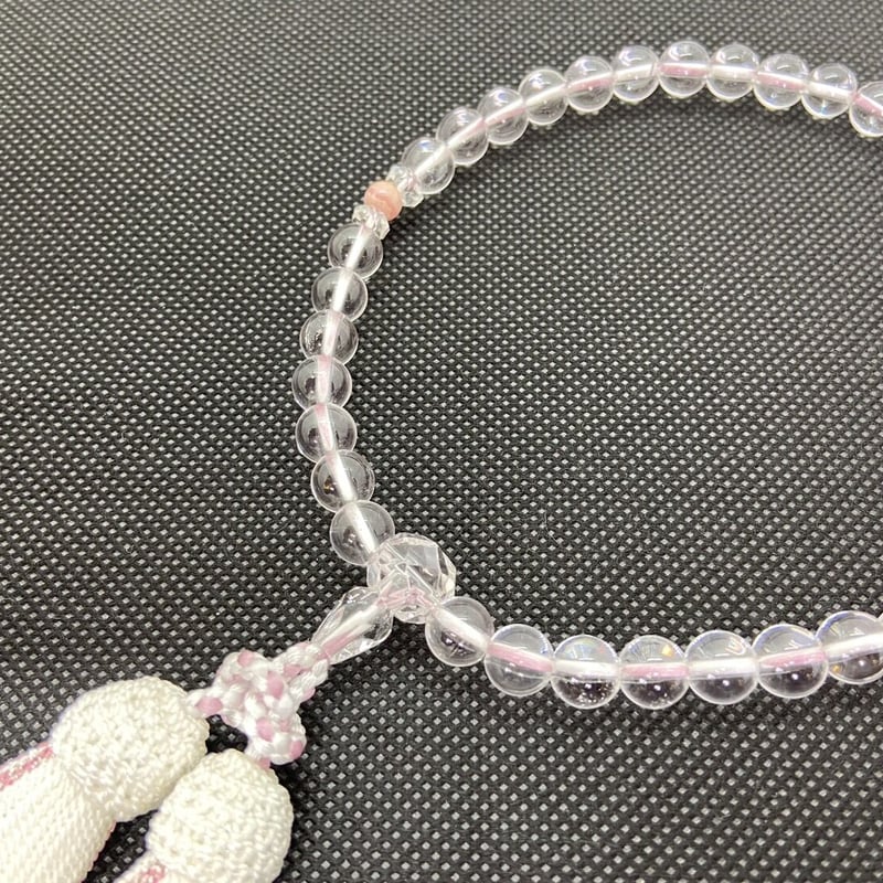 水晶インカローズ【数珠】【念珠】【京念珠】【女性用】 | 仏壇仏具の