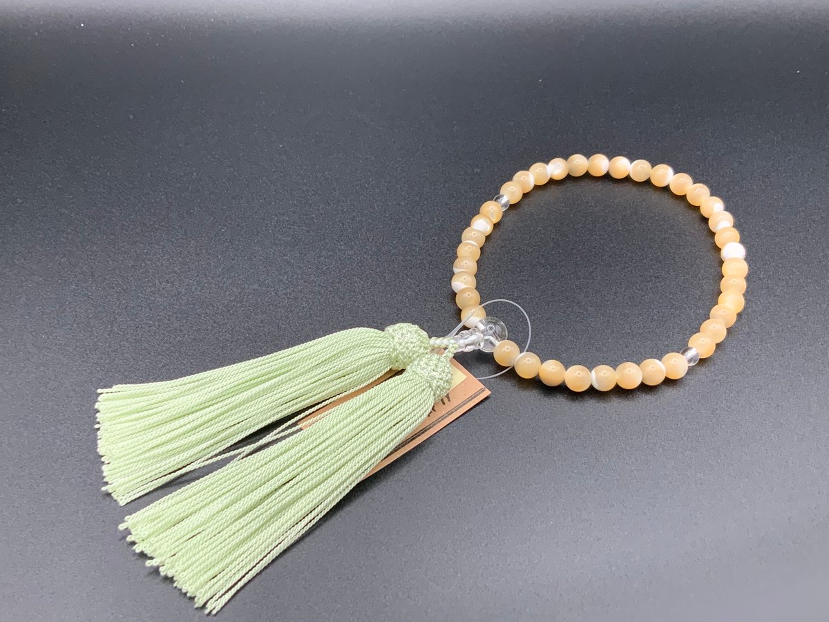 アイボリーシェル【数珠】【念珠】【京念珠】【女性用】 | 仏壇仏具の