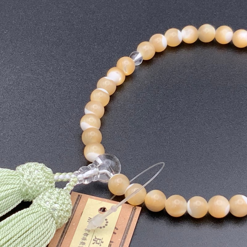 アイボリーシェル【数珠】【念珠】【京念珠】【女性用】 | 仏壇仏具の