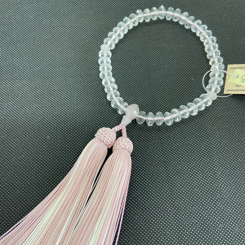 水晶スターカット【数珠】【念珠】【京念珠】【女性用】 | 仏壇