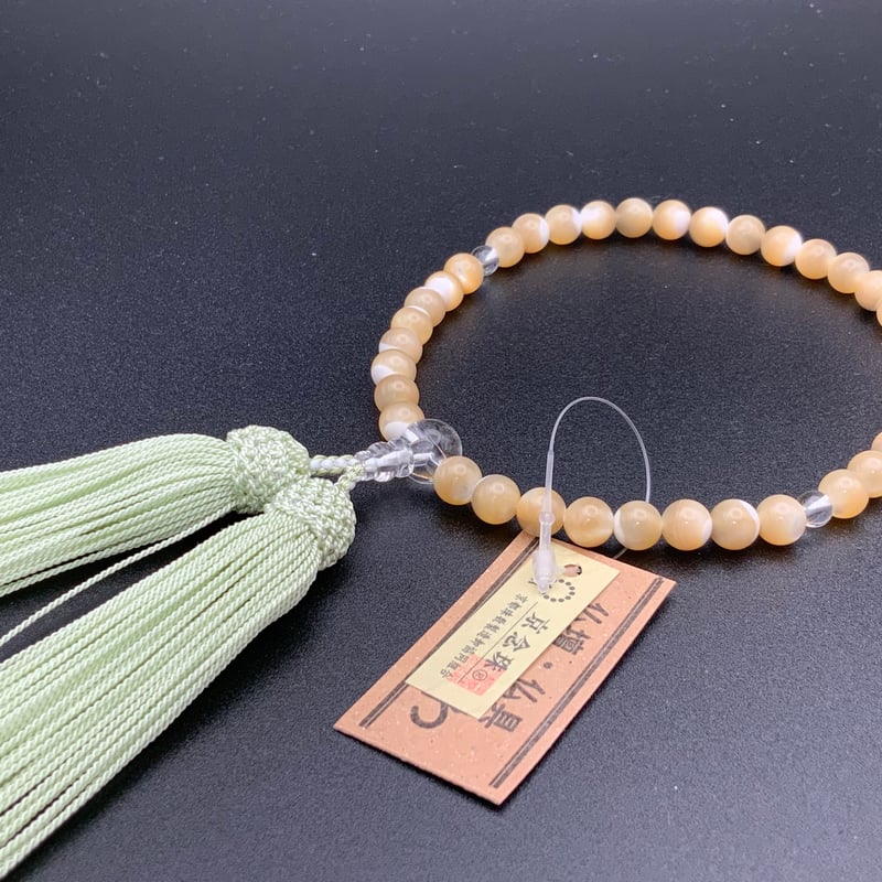 アイボリーシェル【数珠】【念珠】【京念珠】【女性用】 | 仏壇仏具の