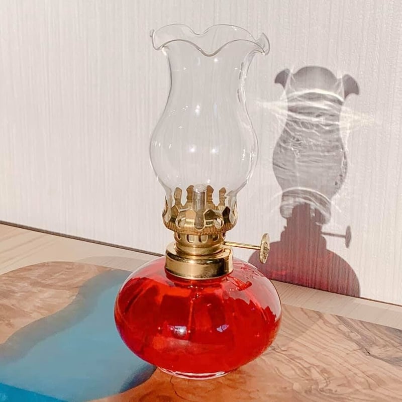 アンティークオイルランプスタガー社 反射板なし | 仏壇仏具のまつかわ